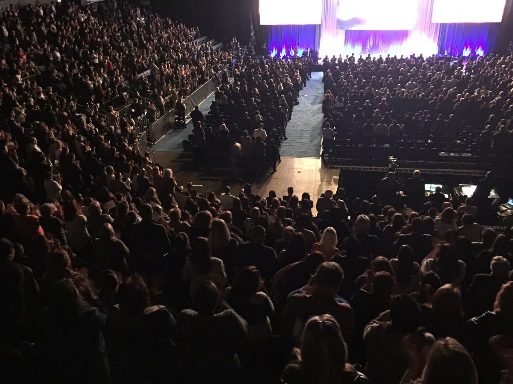 A crowd assembles at the Toyota Arena for the County Family Gathering in January 2016