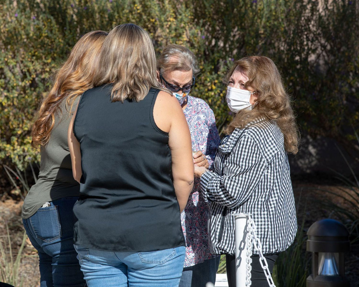 Supervisor Josie Gonzales meets with victims of December 2, 2015
